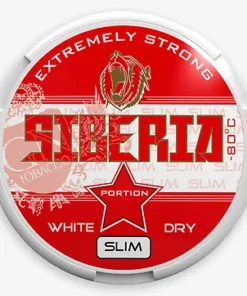 Official Siberia Snus -80 Extremely strong White Dry Slim